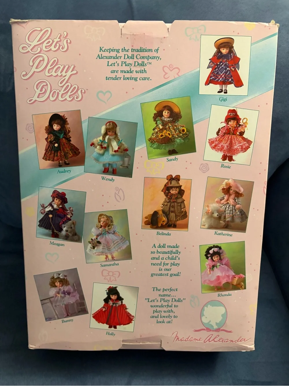 Madame Alexander Katherine Pink Plaid Dress Play Doll